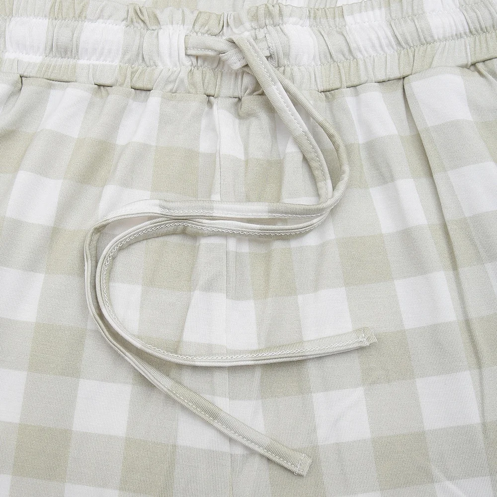 New Arrive 95% Bamboo Viscose Popular Style Lounge Night Dress with Buttons for Home Use Breathable Women's Sleepwear Set - Image 5