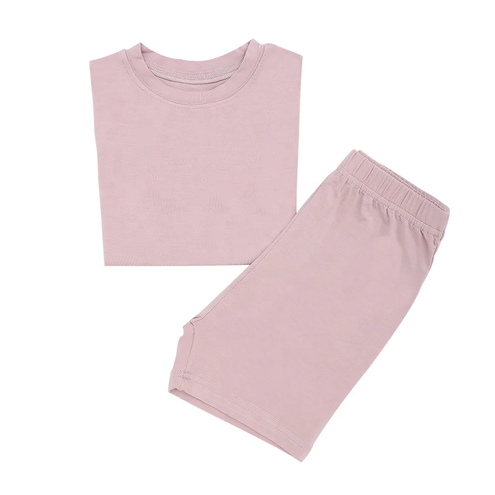 Direct Factory's Extra Soft Breathable Unisex Bamboo Pajama Knitted Elastic Home Use Summer Baby Rompers Baby Clothing Sets - Image 5