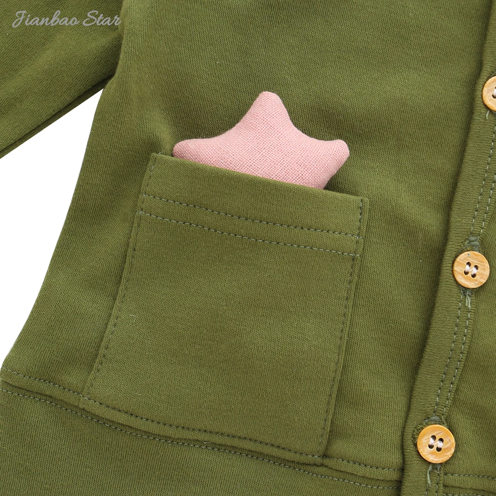 New Arrivals Casual Wholesale Custom High Quality Winter Style Long Sleeves Buttons Baby Clothes Baby Rompers - Image 4