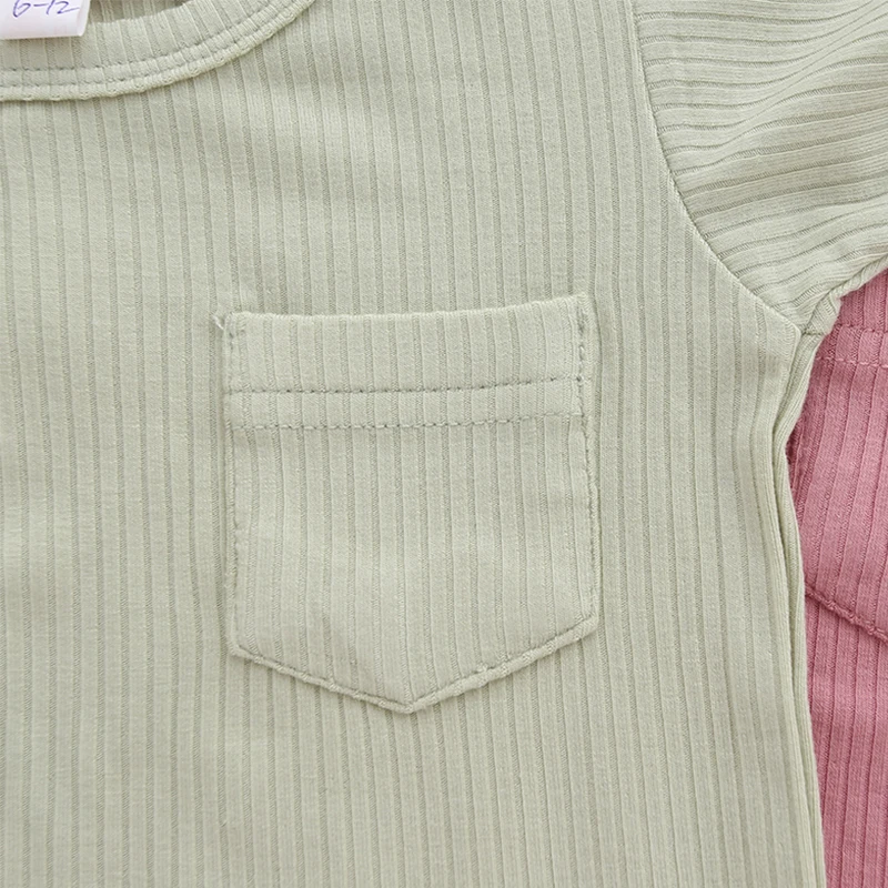 Soft and Elastic Hot Sale Superior Quality OEM Logo Anti-wrinkle with Pocket Baby Clothing Sets Customize - Image 2