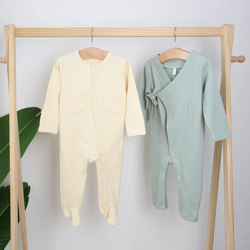 New Hot Baby Boys Sleeper Pajamas, Zip-Front Non-Slip Footie PJs, Organic Cotton Baby Clothes