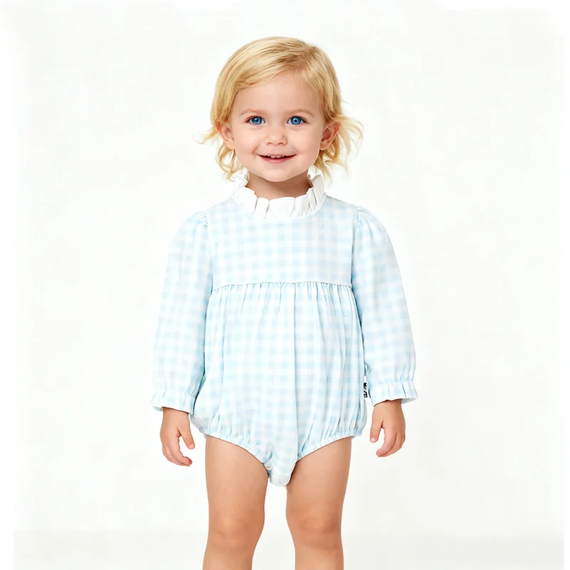 New Design Magnetic Button 100%cotton Super Soft Unisex Print Long Sleeves Closure Knitted Baby Clothes Baby Romper