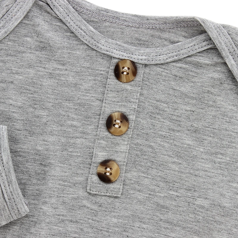 Classic Style Baby Tops Wholesale Solid Color Sleepwear Bamboo Cotton Long Sleeve T-shirt OEM Custom Design Baby Kids Clothes - Image 5