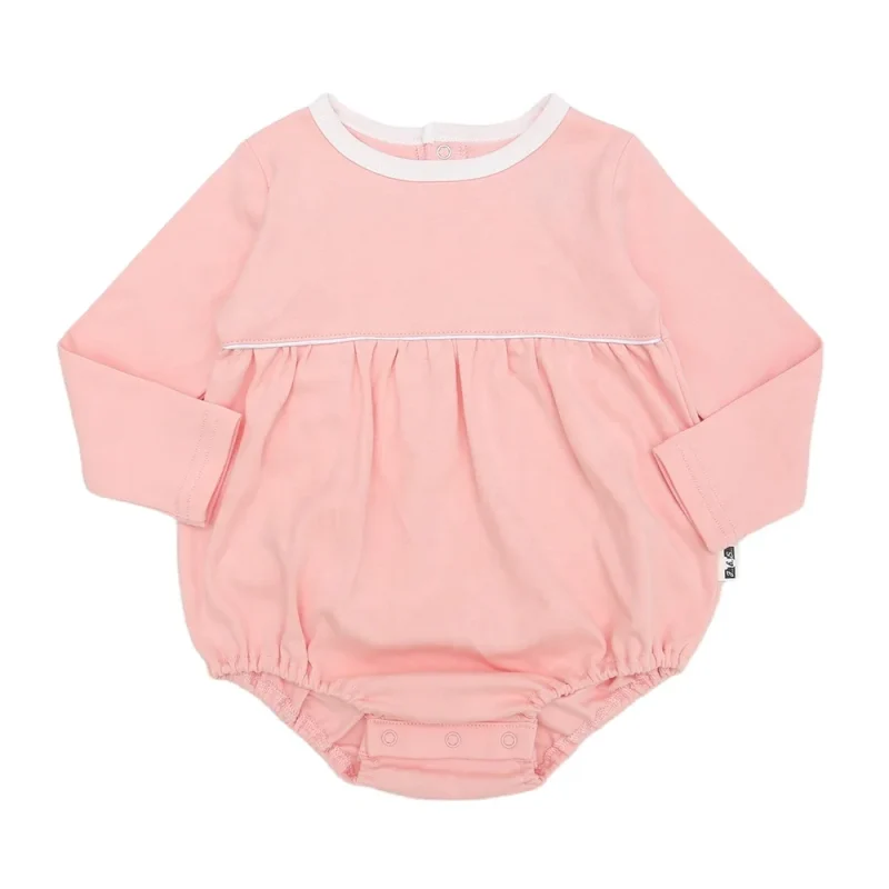 New Design Soft Bamboo Viscose Jumpsuit Pajamas for Newborns Knitted Baby Clothes with Button Closure and Collar Design