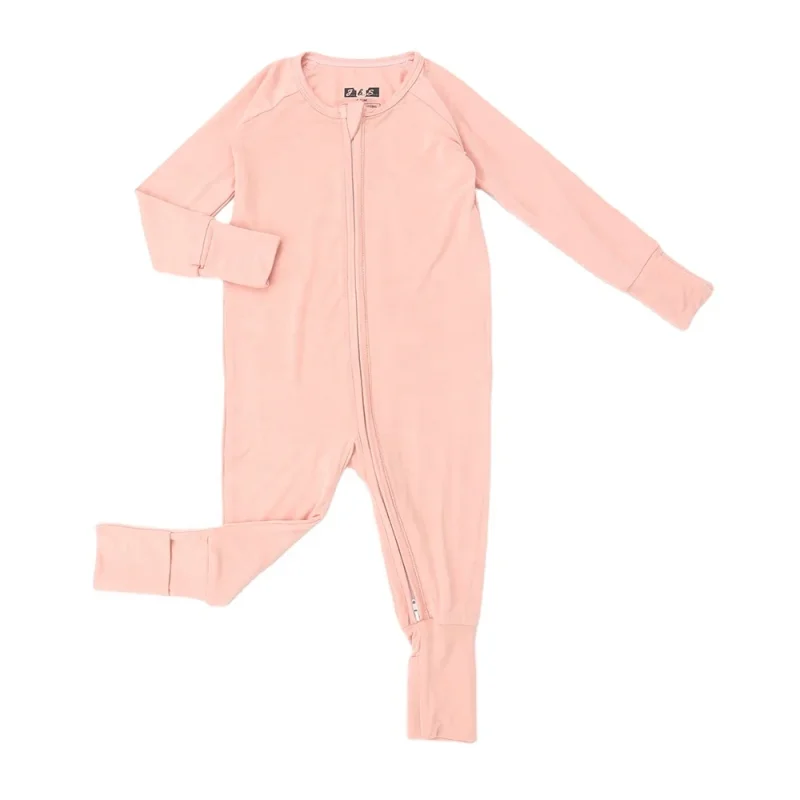 High Quality Solid Color Super Soft Bamboo Fabric Wholesale Knitted Baby Clothes ODM Supply Long Sleeved Baby Romper