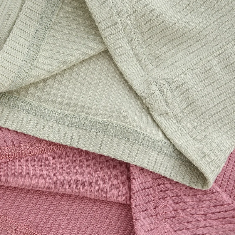 New Design High Quality Comfortable Customs Pure Color Summer Short Sleeved New Born Baby Suit Baby Clothes - Image 5