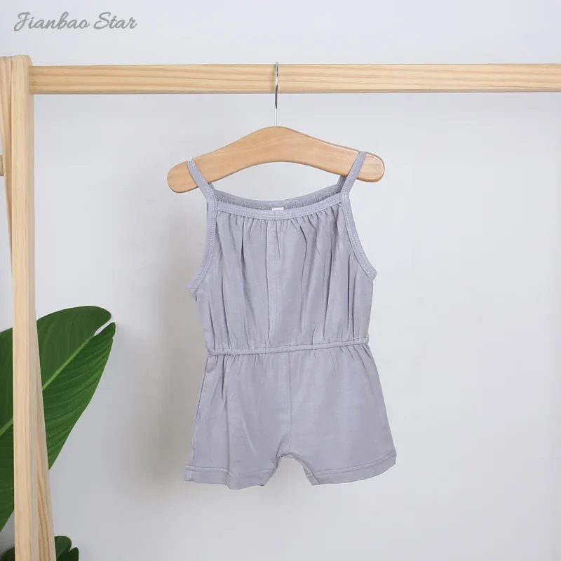 New Design Hot Sale Summer Style Knitted Wholesale Sleeveless Newborn Baby Clothing Baby Rompers