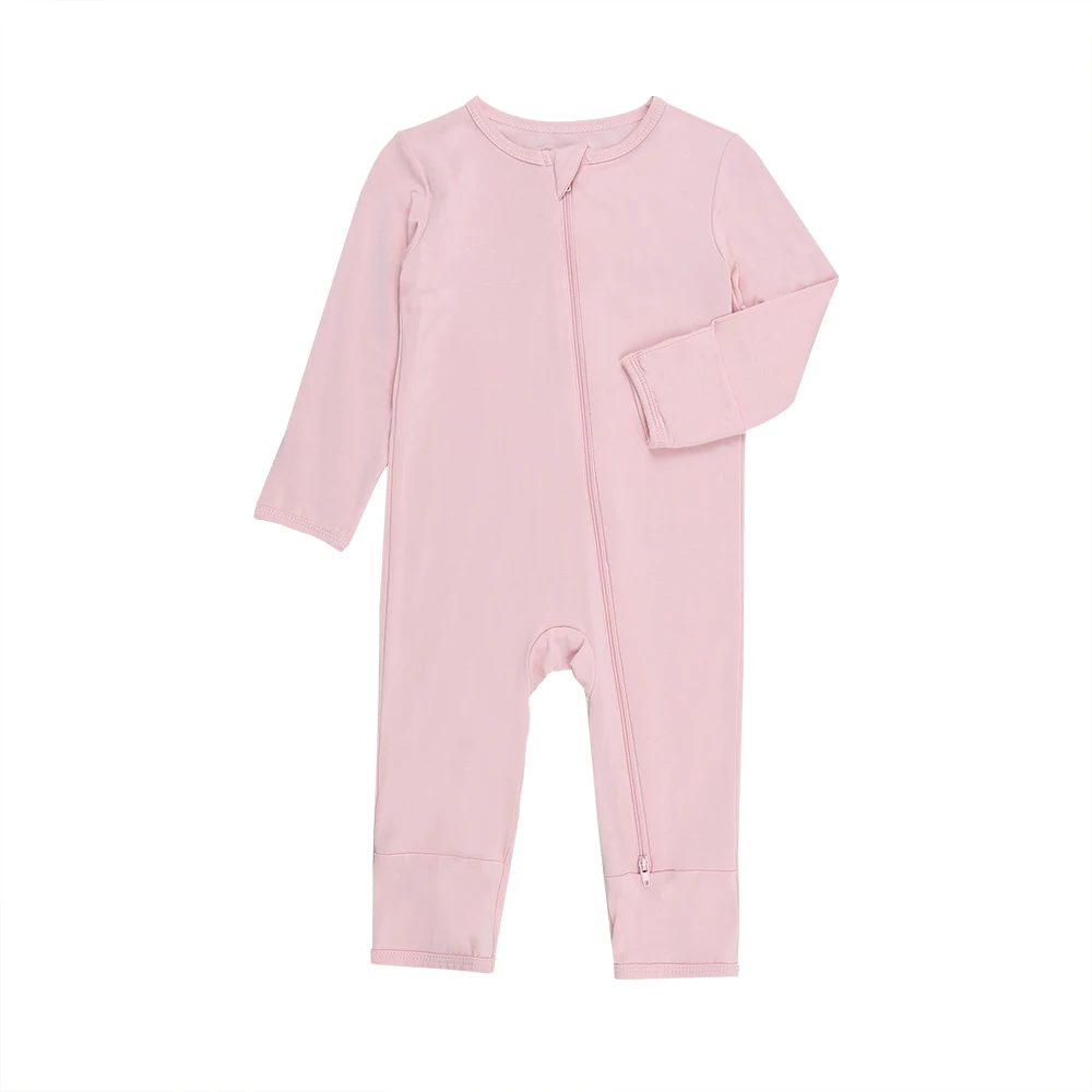 Hot Sale New Customize Spring Infant Clothes Wholesale High Quality Bamboo Viscose Jumpsuit Zipper Newborn Baby Rompers - Image 5
