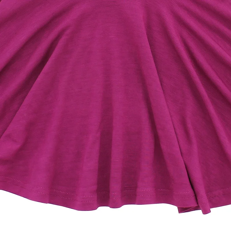 100% Cotton New Arrive High Quality Factory Supplier Girls' Scoop Back Solid Twirly Long Sleeve Dresses Baby Clothes - Image 5