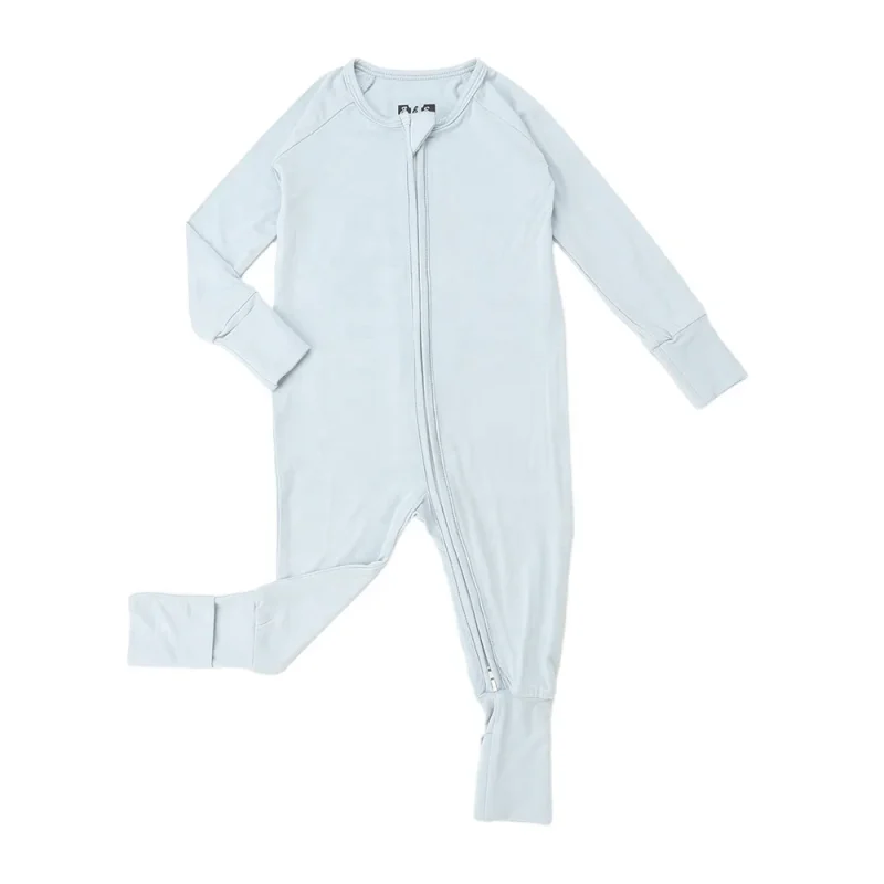 High Quality Solid Color New Design Bamboo Fabric Wholesale Knitted Baby Clothes ODM Supply Long Sleeved Baby Romper
