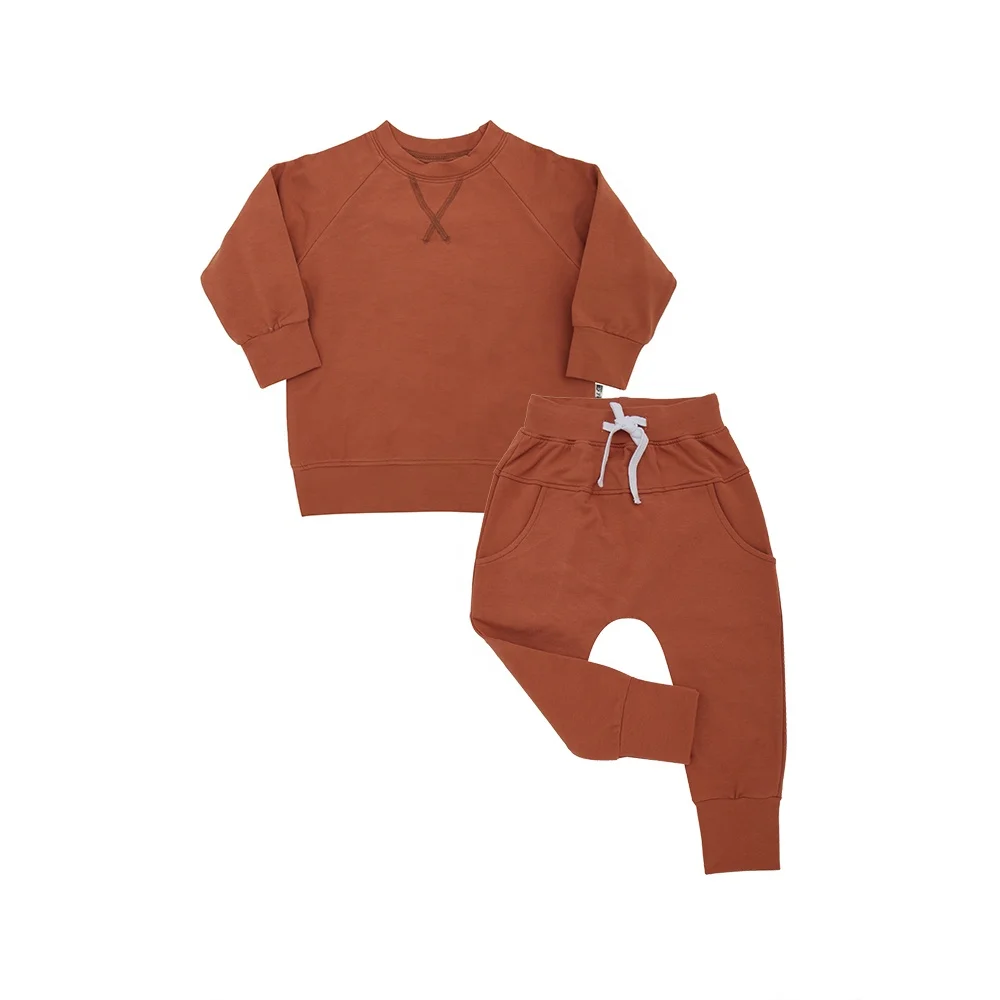 Boys' Long Sleeve Knitted Baby Hoodies and Jogger Pants Set Fashionable Spring and Fall Clothing Pullover Closure for Kids - Image 3