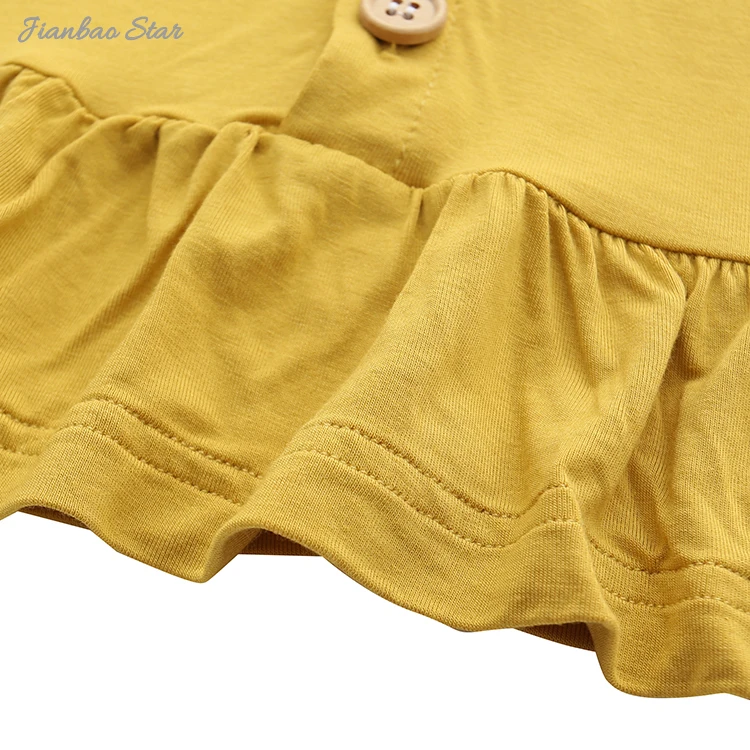 New Launch Beautiful Pattern Casual Style Condole Belt Extra Soft Texture Custom Color Custom Print Baby Girls Clothing Sets - Image 3