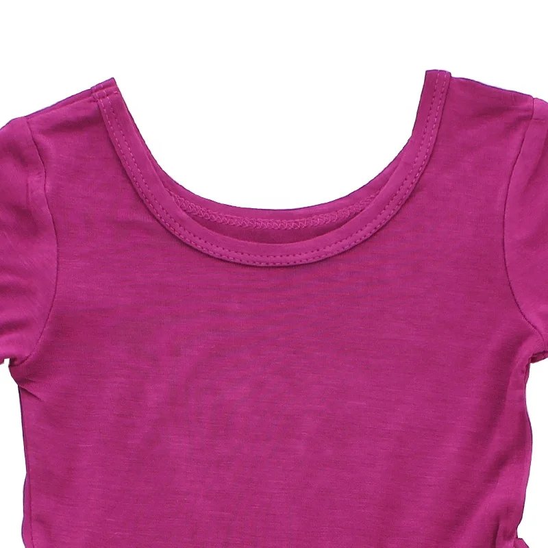 100% Cotton New Arrive High Quality Factory Supplier Girls' Scoop Back Solid Twirly Long Sleeve Dresses Baby Clothes - Image 3