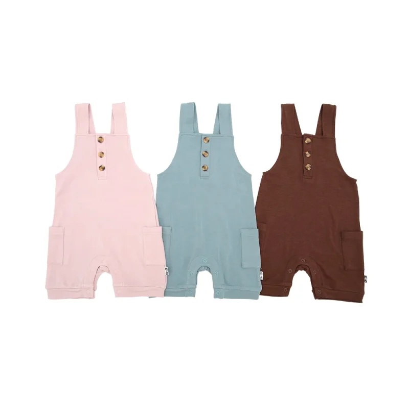 New Arrive Hot Sale High Quality Sleeveless Milk Fiber Home Wear Outgoing Clothes Pajamas Kids Clothing Custom Baby Romper