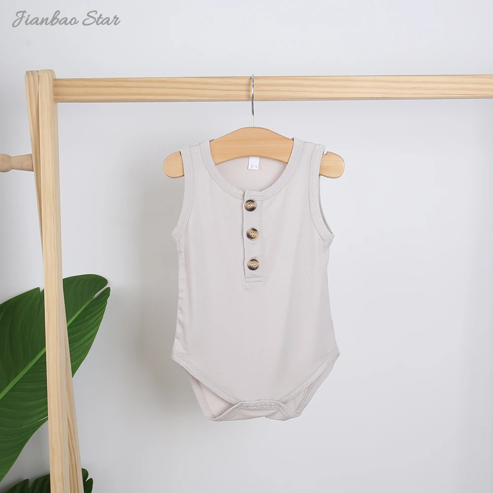 Envelope Neck Short Sleeve Baby Clothing Snap Crotch 95% Bamboo Viscose Knitted Baby Bodysuit Romper - Image 3