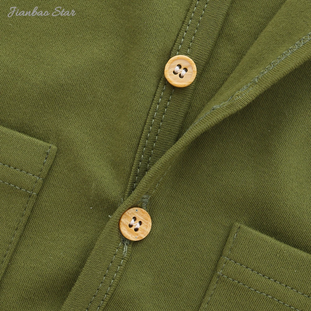 New Arrivals Casual Wholesale Custom High Quality Winter Style Long Sleeves Buttons Baby Clothes Baby Rompers - Image 5