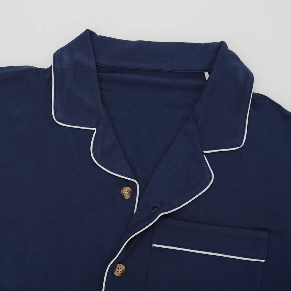 Direct Factory Custom-Printed Lady Pajama Set Extra Soft Breathable Bamboo Women's Sleepwear Elastic Night Wear Set - Image 2