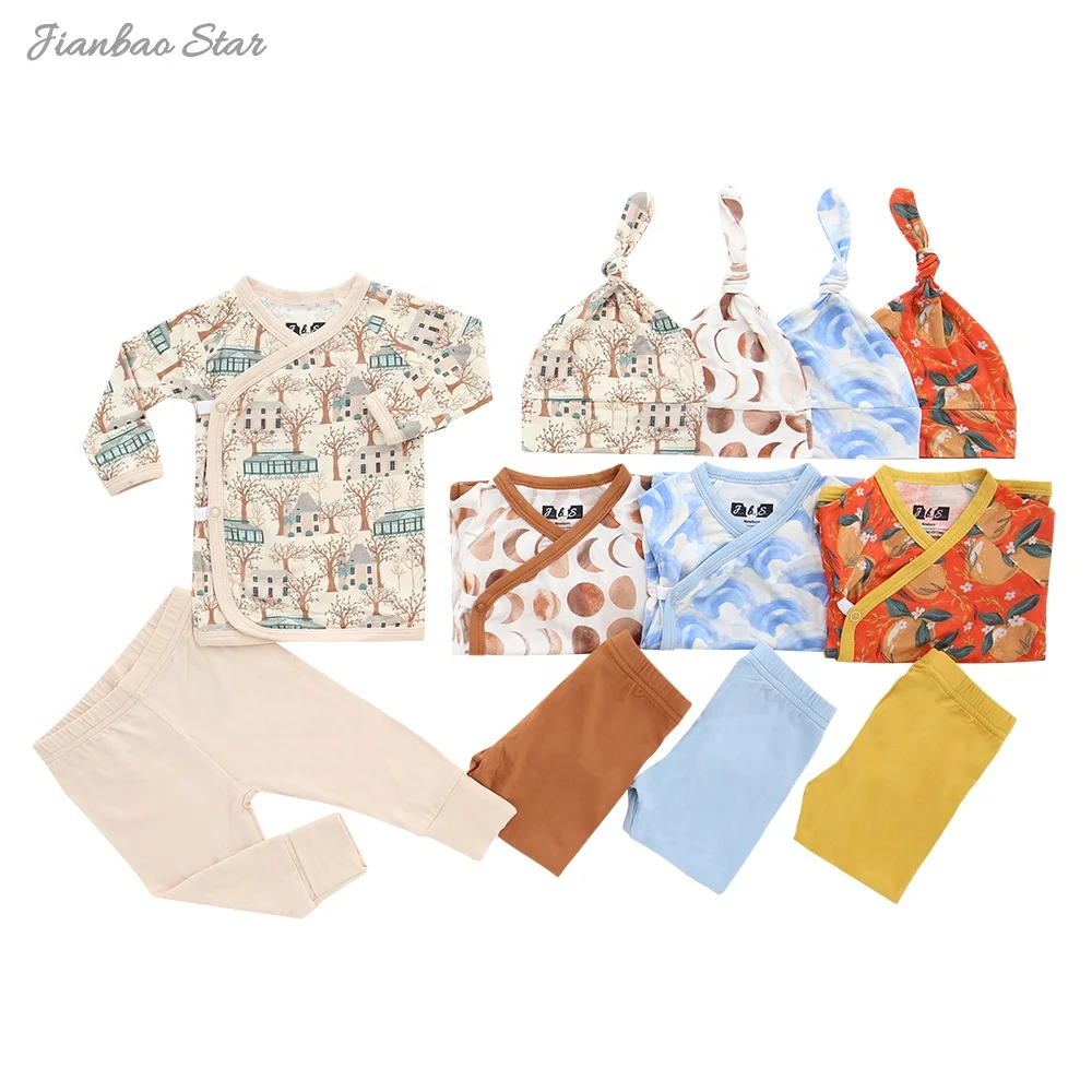 Autumn 0-24m Baby Pajamas Sets Wholesale Long Sleeve Knitted Cotton Boys Girls Outfits 3 Piece Baby Clothing Gift Set New Model - Image 5