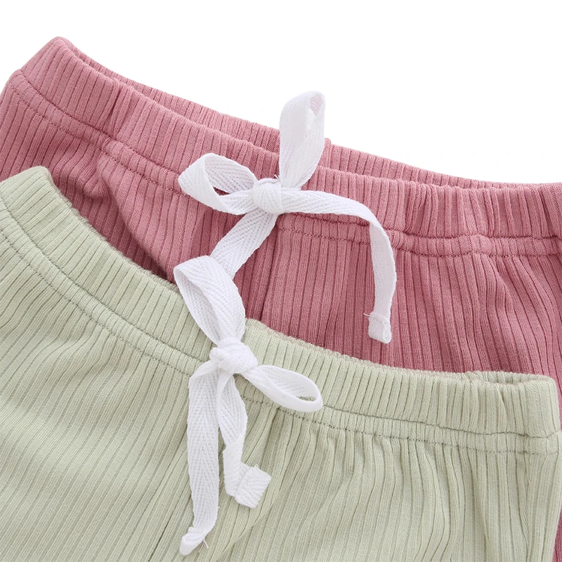 New Design High Quality Comfortable Customs Pure Color Summer Short Sleeved New Born Baby Suit Baby Clothes - Image 4