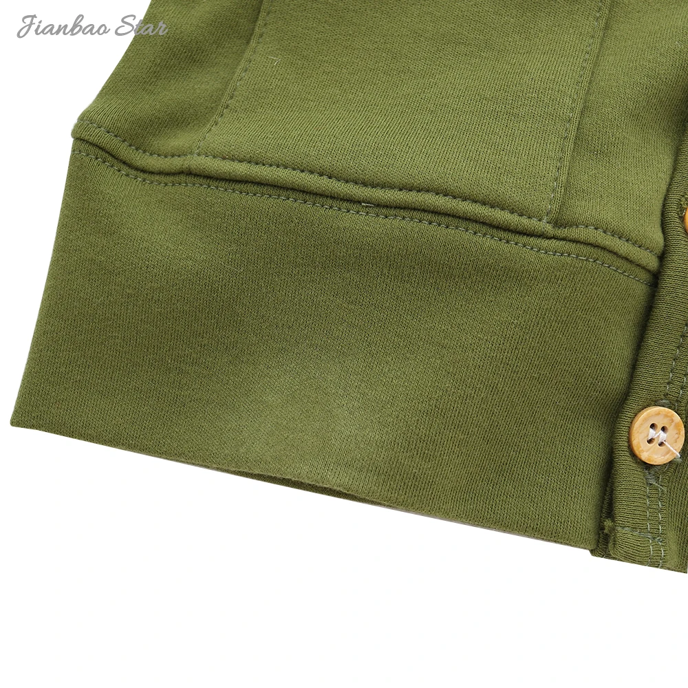 New Arrivals Casual Wholesale Custom High Quality Winter Style Long Sleeves Buttons Baby Clothes Baby Rompers - Image 6